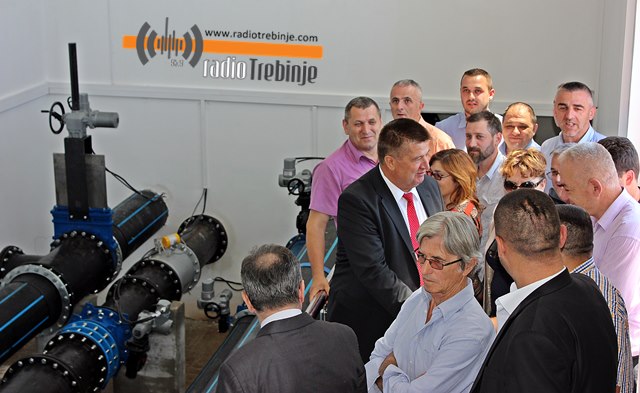 Пуштен у рад нови резервоар са цјевоводима: Више воде у првој и другој зони