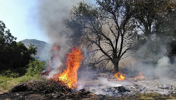 Пожар на подручју Увјеће
