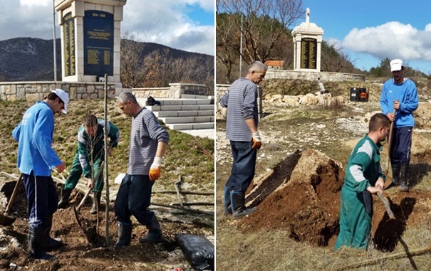 У току уређење споменика на Оровцу