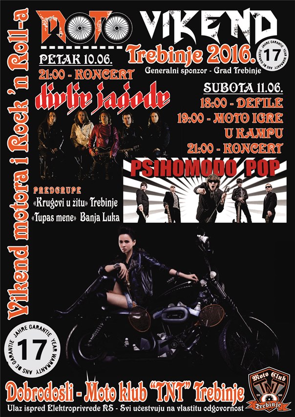 Психомодо поп и Дивље јагоде на овогодишњој моторијади