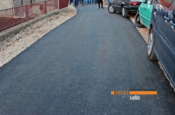 Asfaltirana ulica Milentija Perovića u Gorici