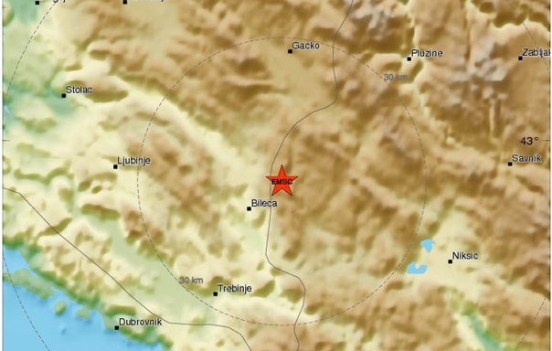 Земљотрес код Билеће