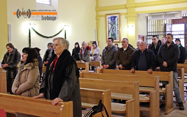 Божићна миса у Требињу