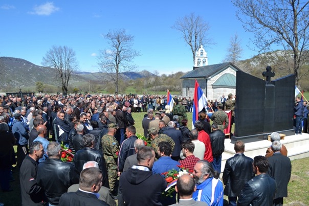 У Луци освјештан споменик српским херојима из Коњица и Невесиња