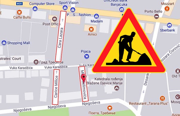 Обустава саобраћаја у центру града
