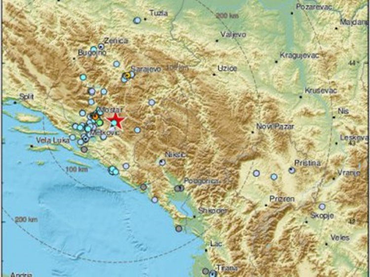 Поново земљотрес код Невесиња