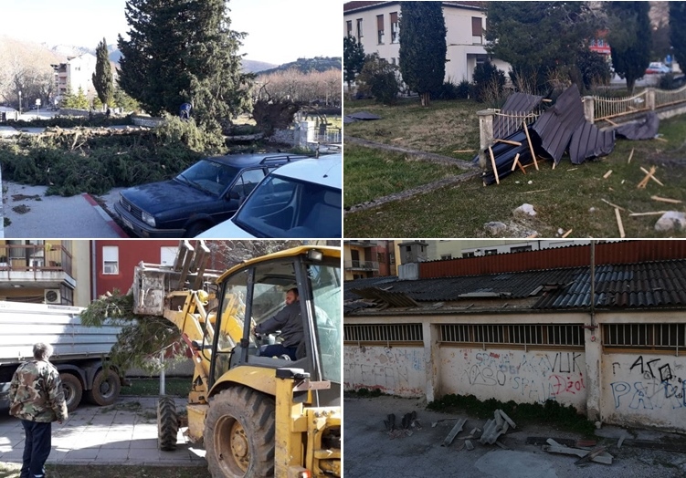Штете од олујног вјетра се сабирају и санирају: ДО САДА ПРИСТИГЛО 60 ПРИЈАВА ГРАЂАНА