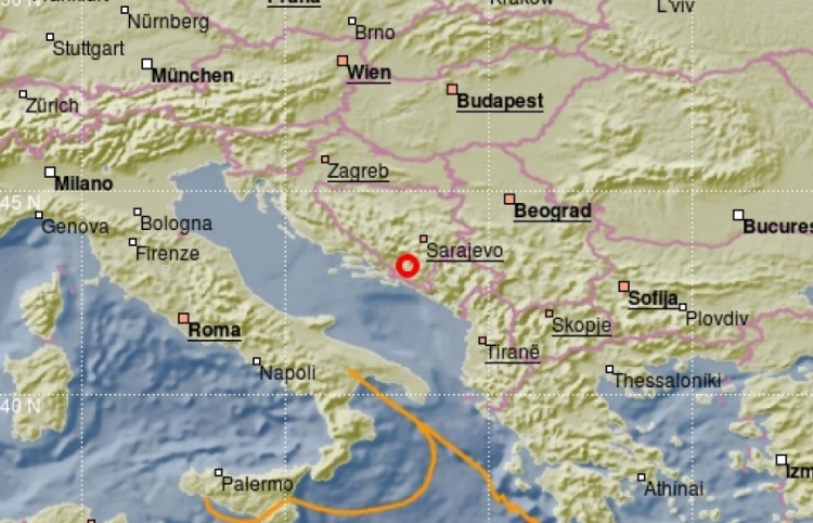 Херцеговце пробудио земљотрес