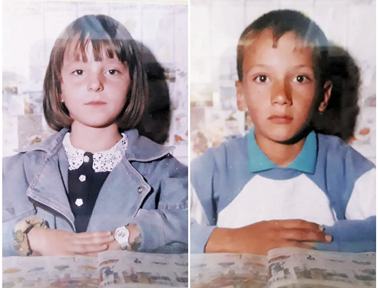 Fotografija iz prvog razreda, supruga i ja u istom odjeljenju