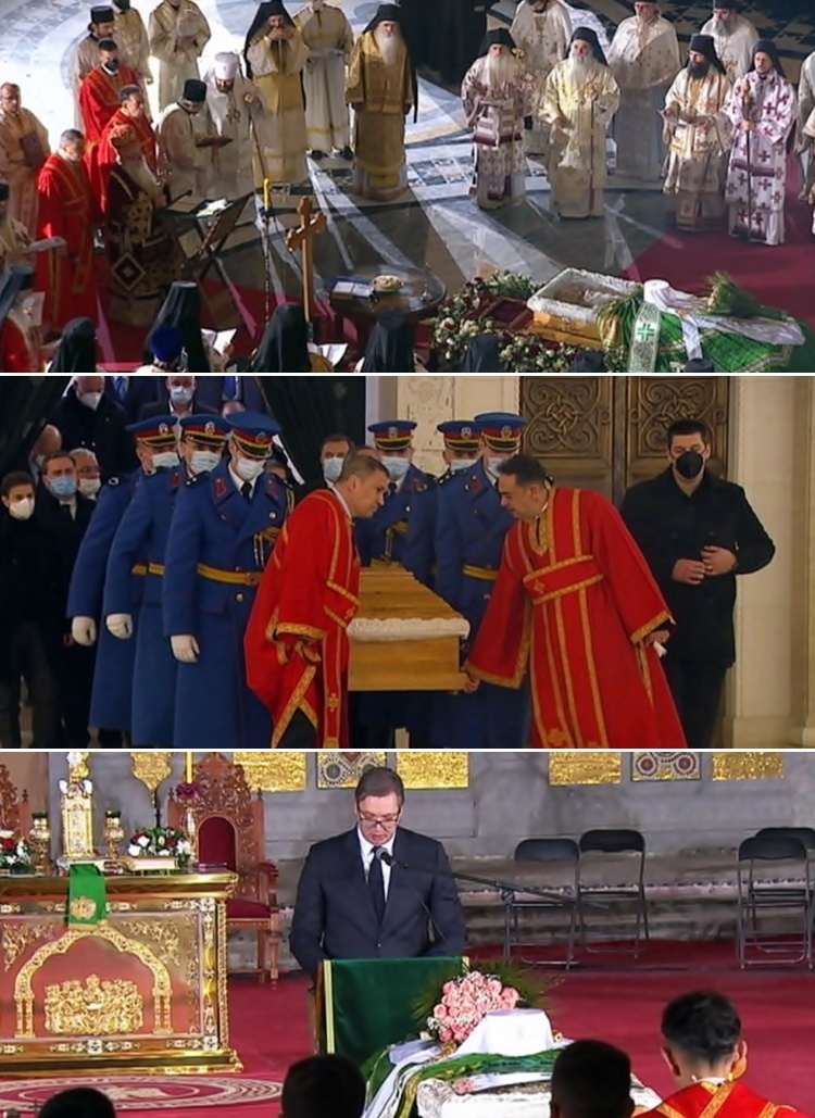 Sahranjen patrijarh srpski Irinej