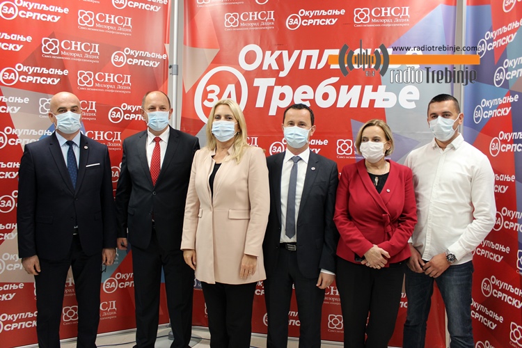 Цвијановићева подржала кандидате СНСД-а Требиње и коалиције