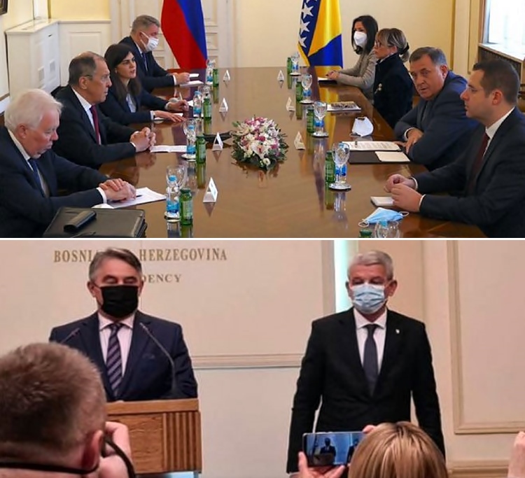Комшић и Џеферовић одбили да се састану са Лавровим; Додик: Недораслим понашањем нанијели штету БиХ