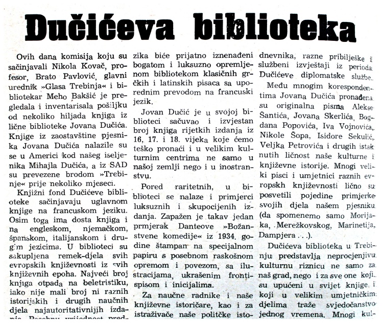 Дучићева библиотека Глас Требиња мај 1961..JPG (309 KB)