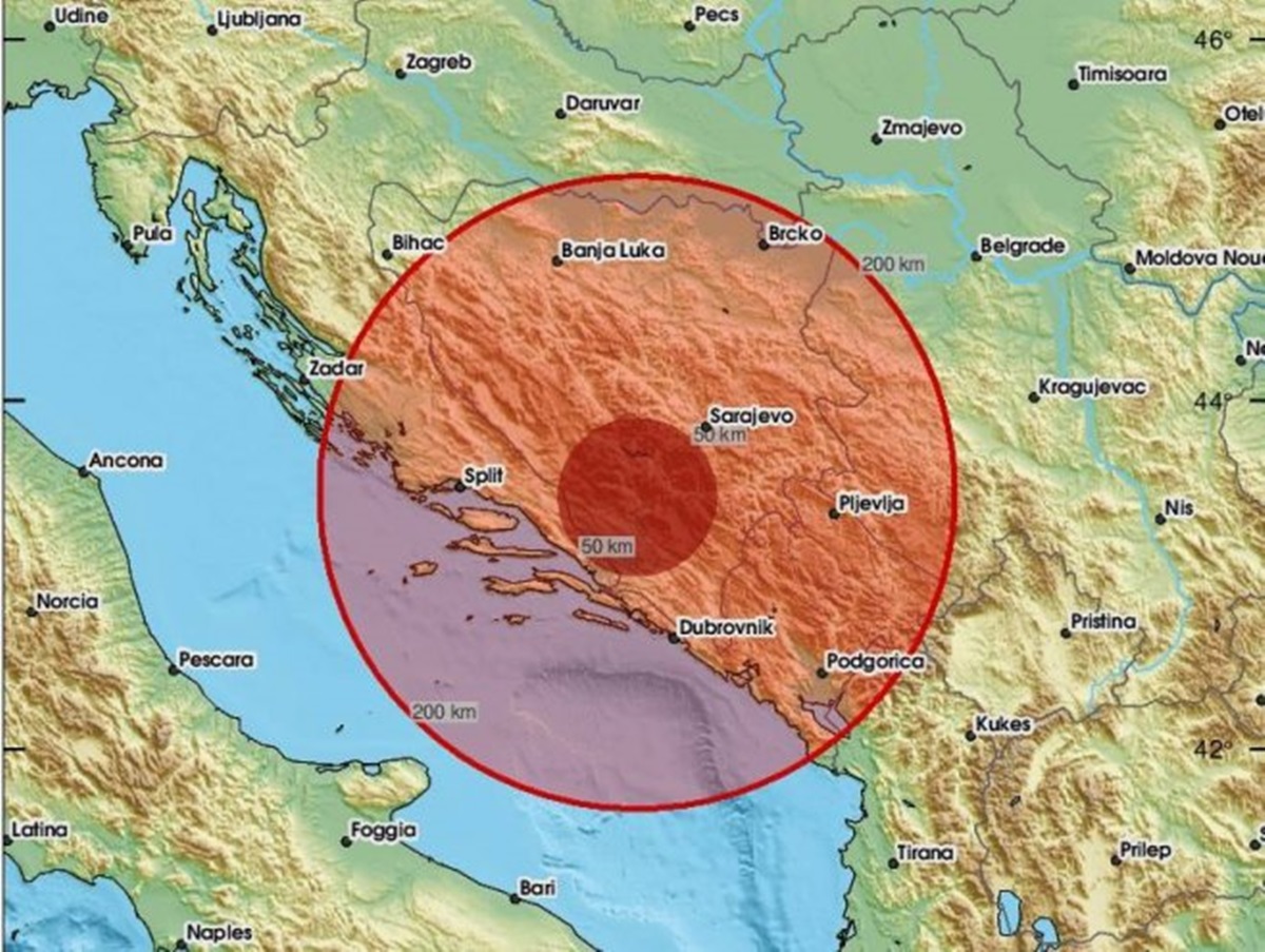 U Mostaru zemljotres od 2,9 stepeni po Rihteru