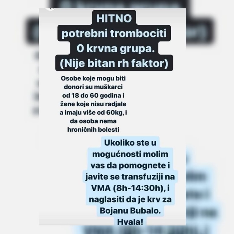 Мајци троје малољетне дјеце из Требиња хитно потребна крв