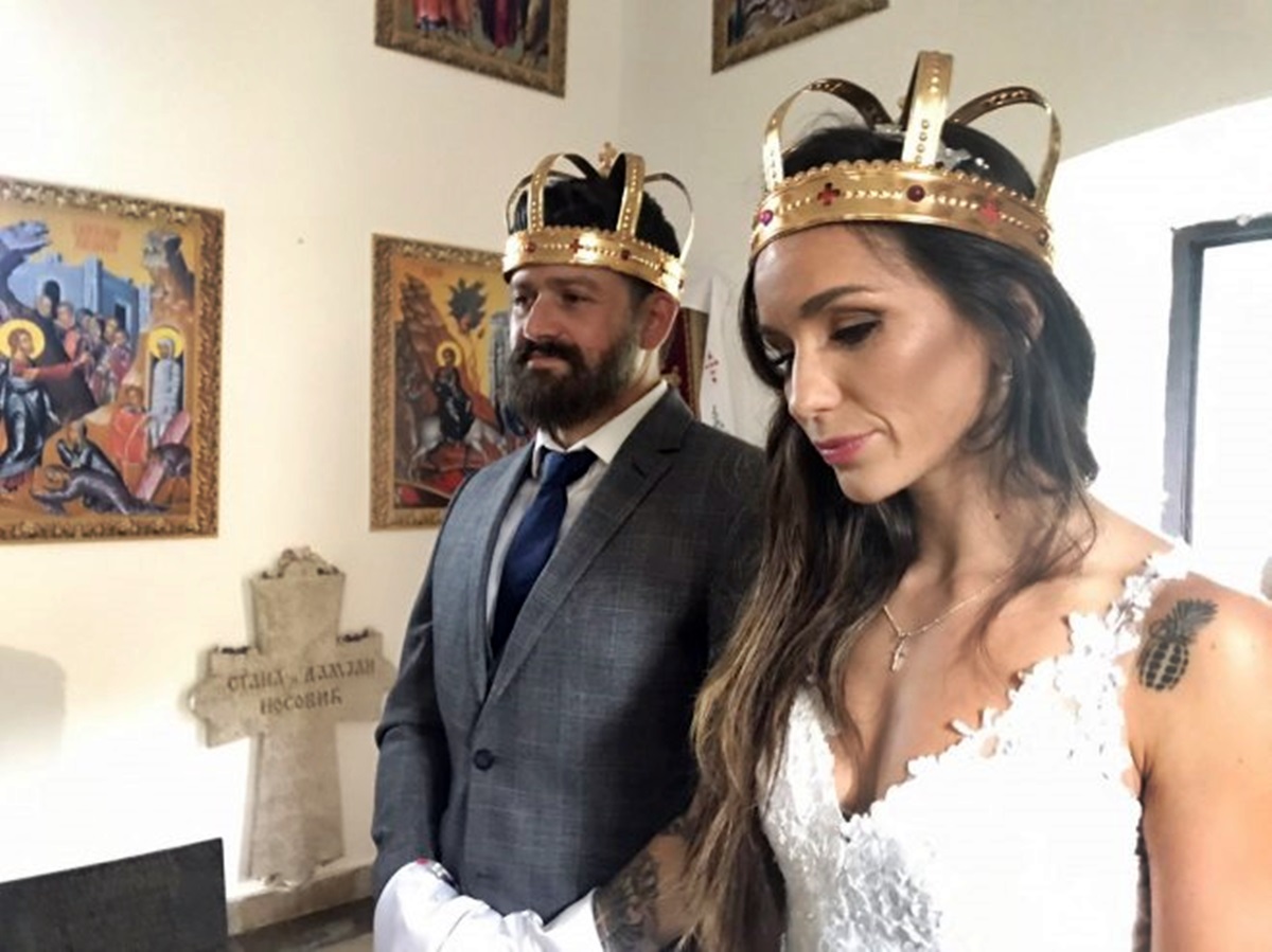 Прво вјенчање у храму код Гацка; Вјенчали се Српкиња и Француз (ВИДЕО)