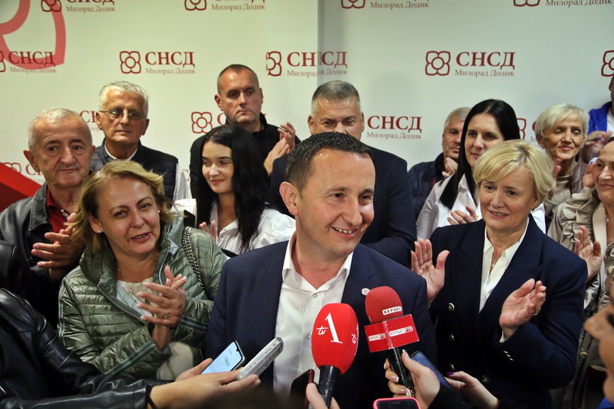 Мирко Ћурић, предсједник Градског изборног штаба СНСД Требиње: Жељка Цвијановић је убједљиво побиједила у Требињу, Милорад Додик води