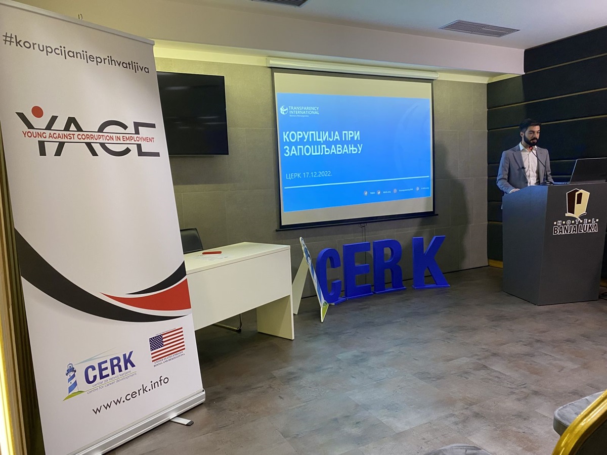 YACE пројекат: „Млади у борби против корупције у запошљавању“