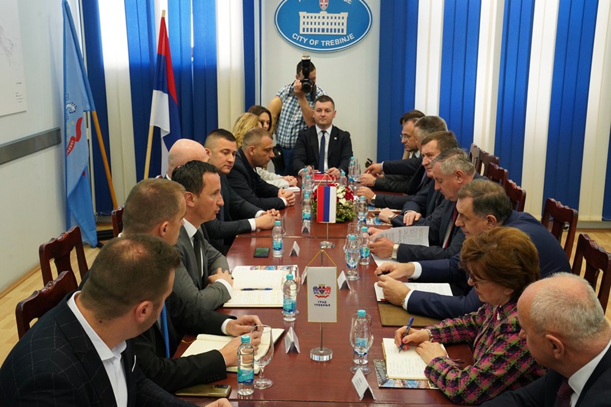 Dodik i Višković u Trebinju: Biće realizovan projekat izgradnje auto-puta prema Višegradu
