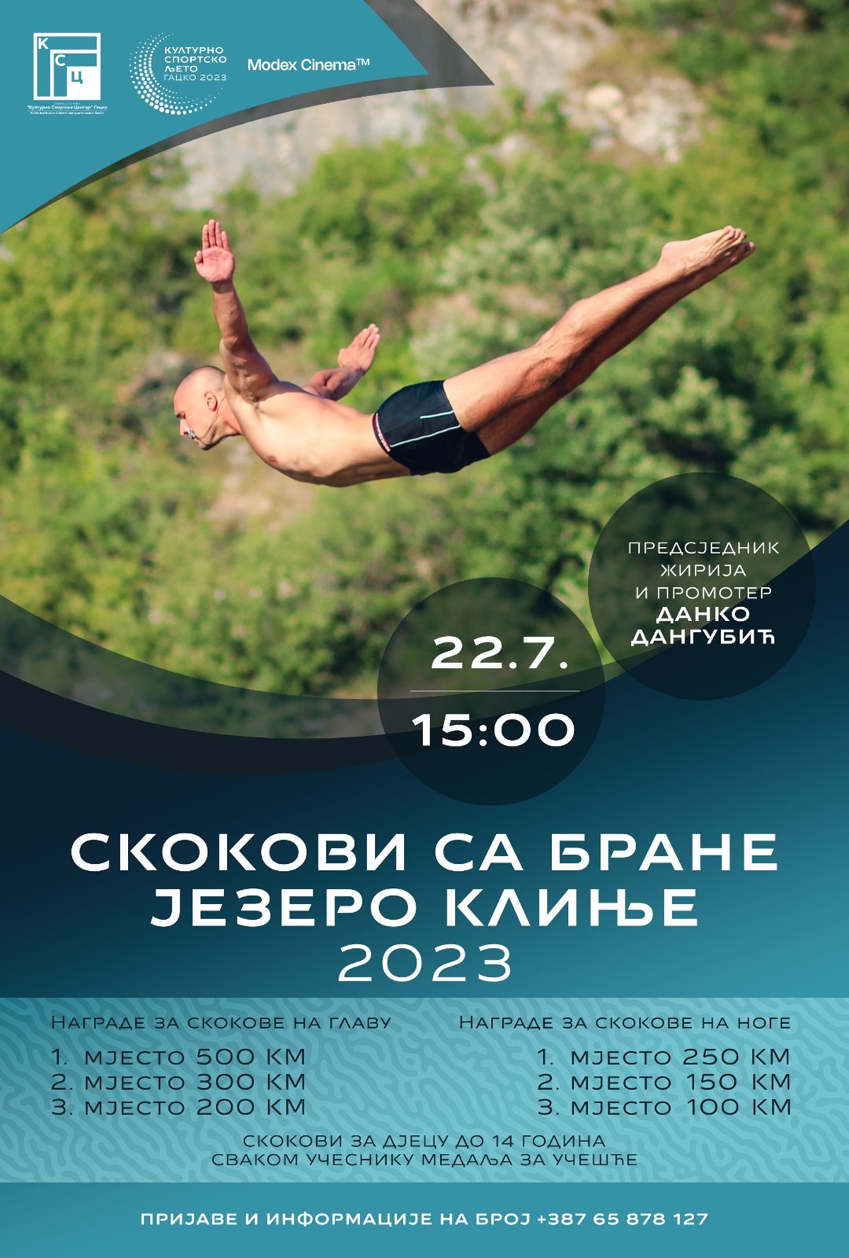 U toku prijave za Skokove sa brane na jezeru Klinje