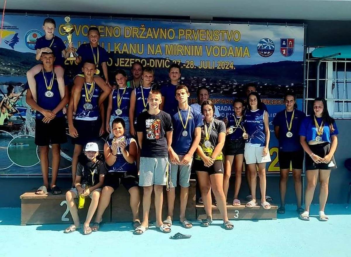 Ekipa Kajak kanu kluba „Trebišnjica“ treću godinu za redom čuva titulu prvaka Bosne i Hercegovine u kajaku i kanuu na mirnim vodama