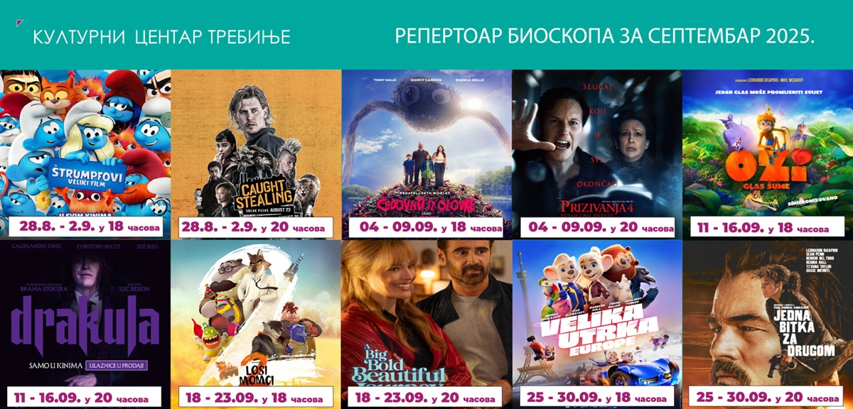 Najava: Besplatne ulaznice za trebinjski bioskop u „Filmomaniji“ Radio Trebinja