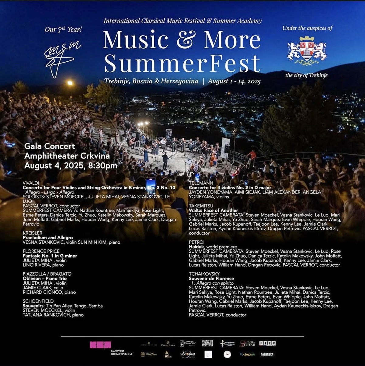 Измјене у програму фестивала класичне музике - „Music & More SummerFest“