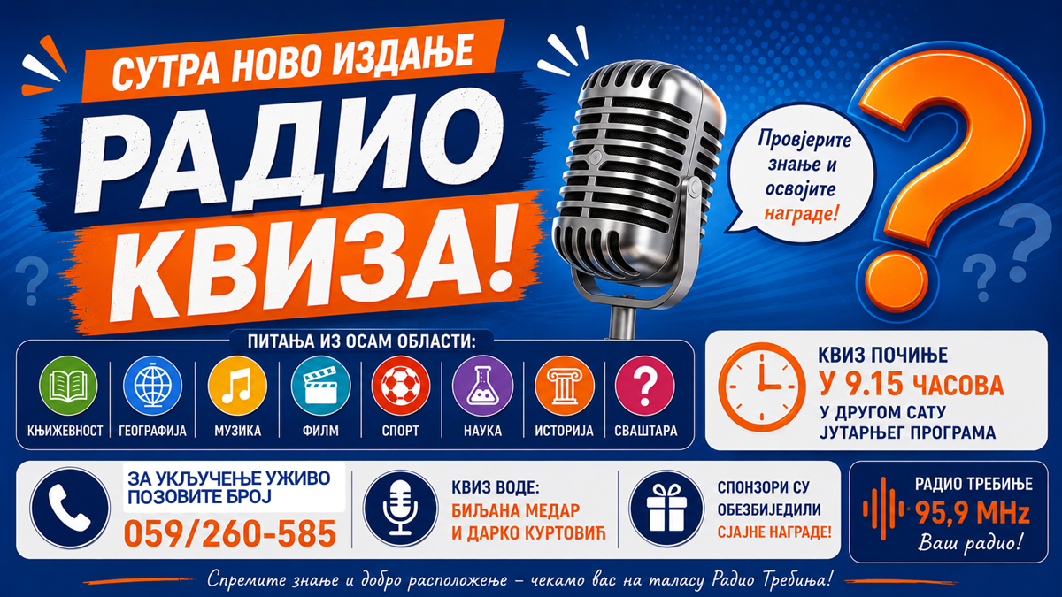 Покажите знање и будите дио Радио квиза