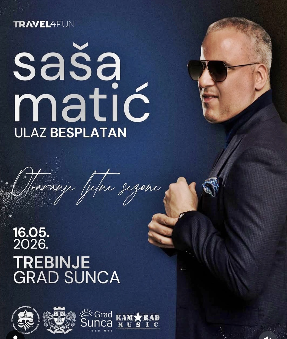 Saša Matić pjeva na otvaranju nove turističke sezone