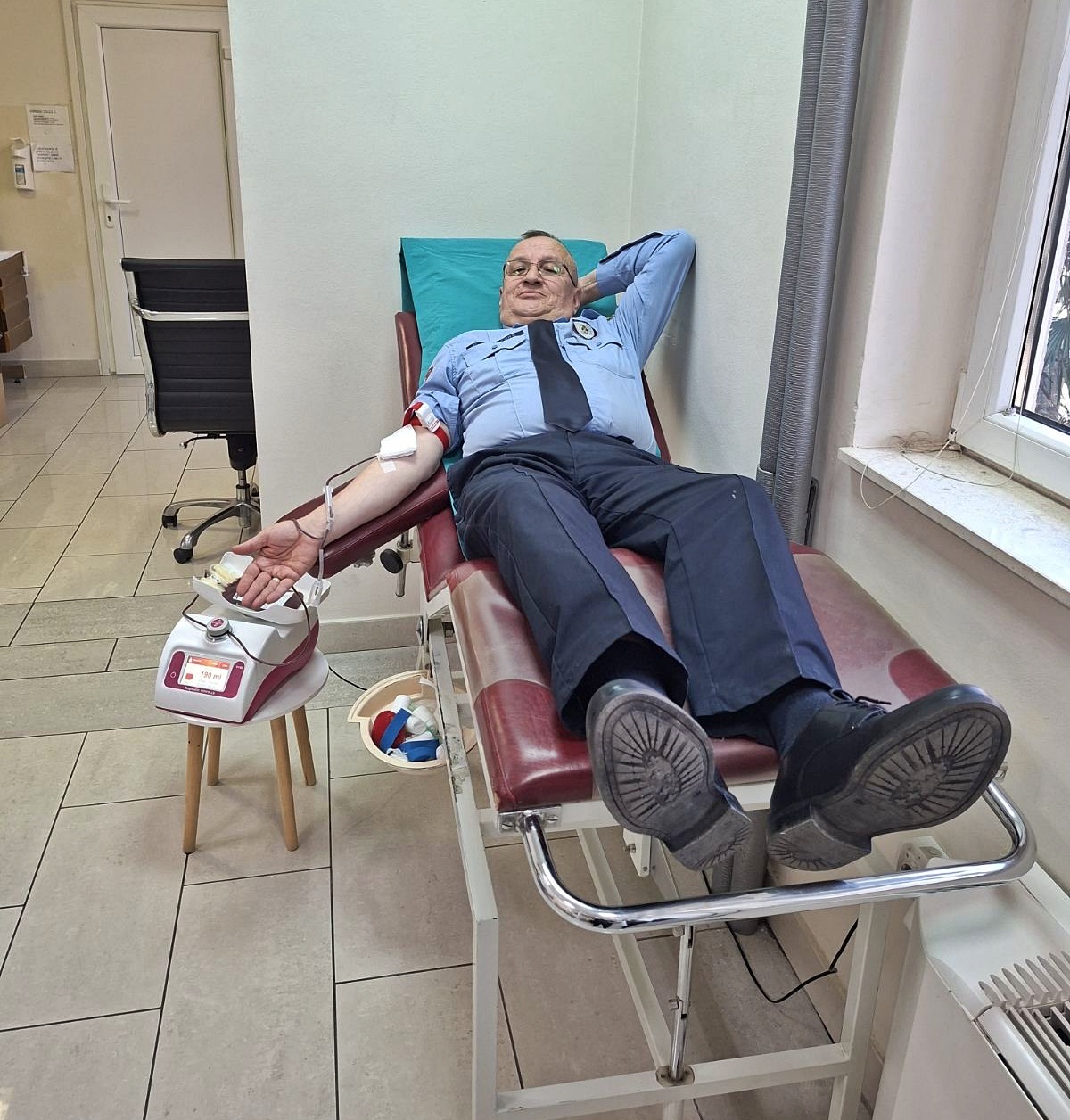 Поводом Дана полиције РС: Акције даривања крви чланова Актива ДДК Полицијске управе Требиње