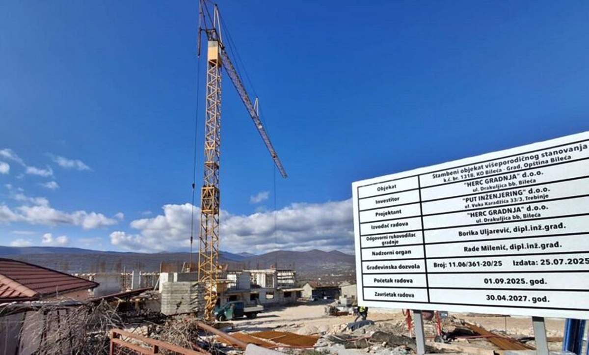 Нова зграда од 60 станова у Билећи готово распродата