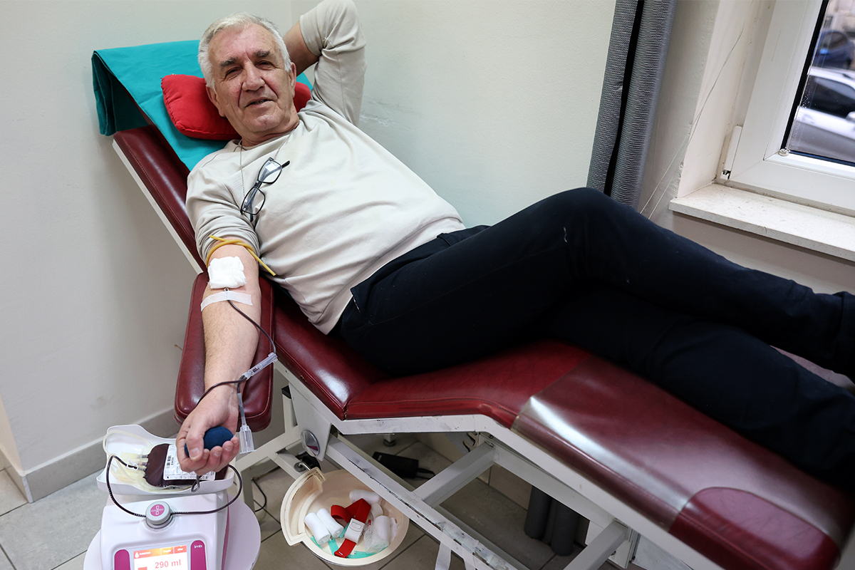 Kap koja znači život: Trebinjski borci darovali krv u čast Sretenja