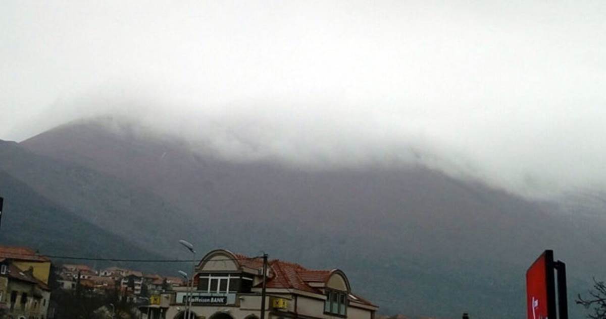 Први снијег на Леотару ове године