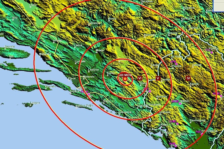 Јак земљотрес погодио Требиње – eпицентар у Љубињу